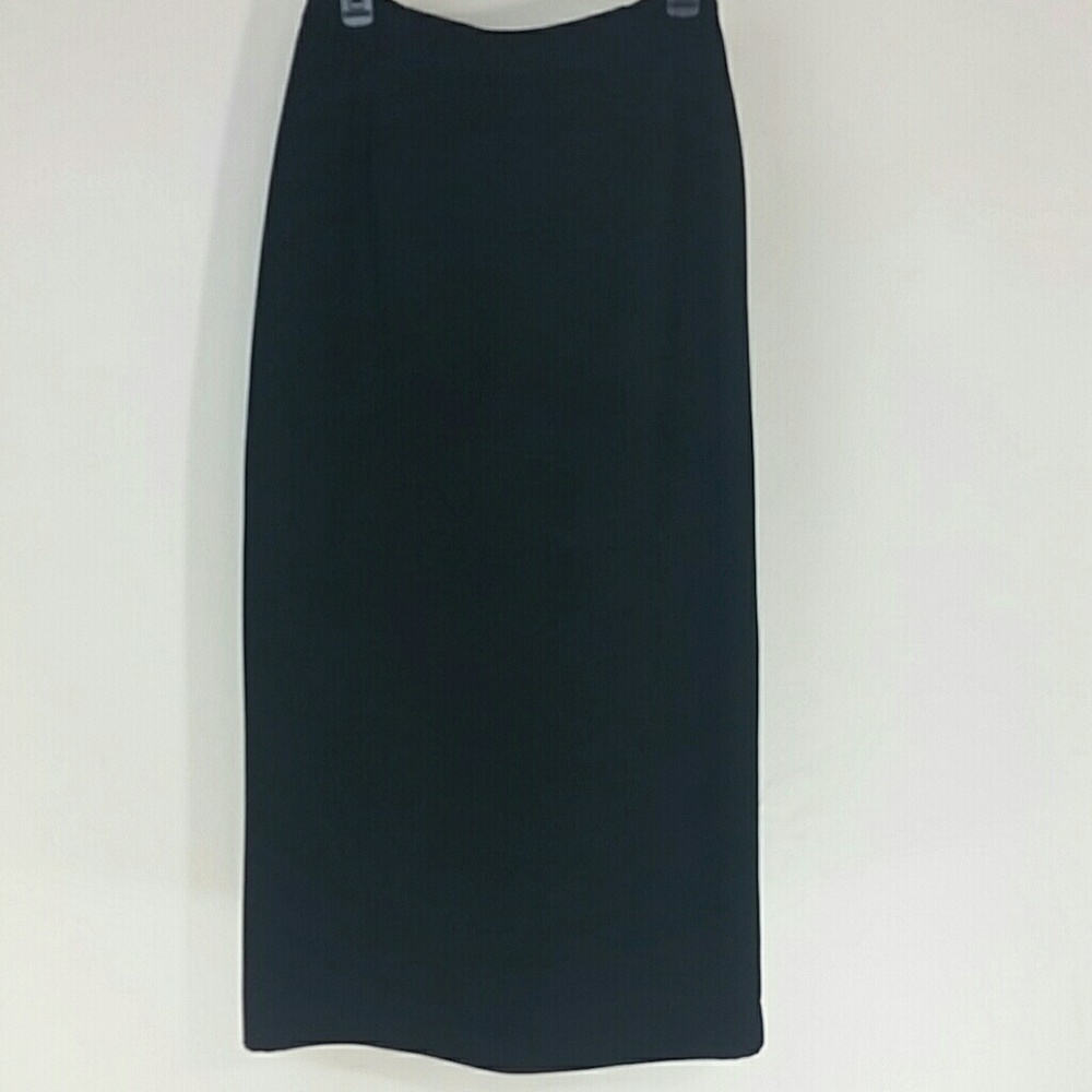 Skirt Maxi Pencil Black polyester